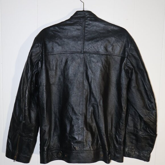 725 Originals faux Leather Moto Jacket Men’s Size S - Picture 3 of 9